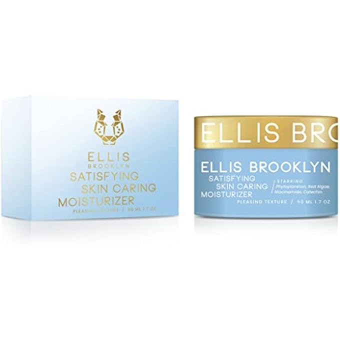 ELLIS BROOKLYN SATISFYING SKIN CARING MOISTURIZER - FACIAL MOISTURIZER WITH SQUALANE & NIACINAMIDE, FACE CREAM HYDRATING FACE MOISTURIZER, SKIN CARE - Image 1
